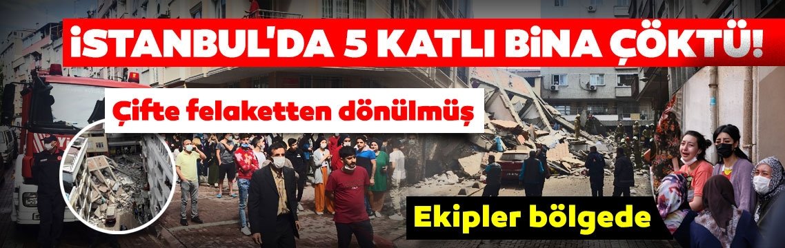 Son dakika | İstanbul Zeytinburnu'nda bina çöktü! Çifte felaketten dönülmüş...
