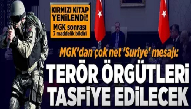 Yılın ilk MGK'sı Erdoğan başkanlığında toplandı