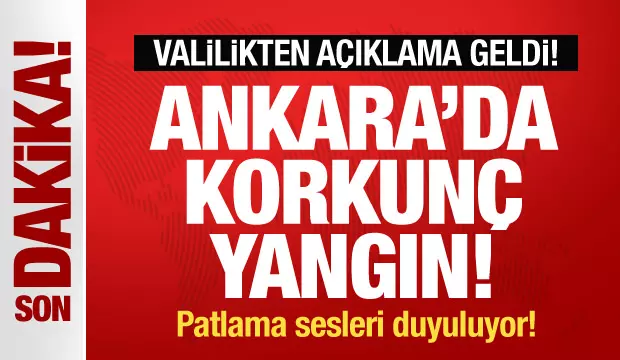 Ankara'da Hurdacılar Sitesi'nde yangın!