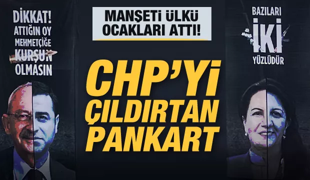Ülkü Ocakları'nın pankartı CHP'yi çıldırttı! Canan Kaftancıoğlu ülkü ocaklarını tehdit etti...